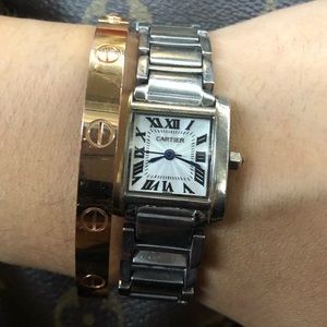 CARTIER TANK FRANCAISE WATCH 100% AUTHENTIC